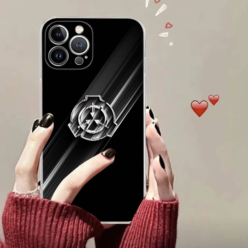Classic Popular Scp F-Foundation Phone Case For IPhone 17 16 15 14 13 11 12 Pro Max 16 Plus Transparent