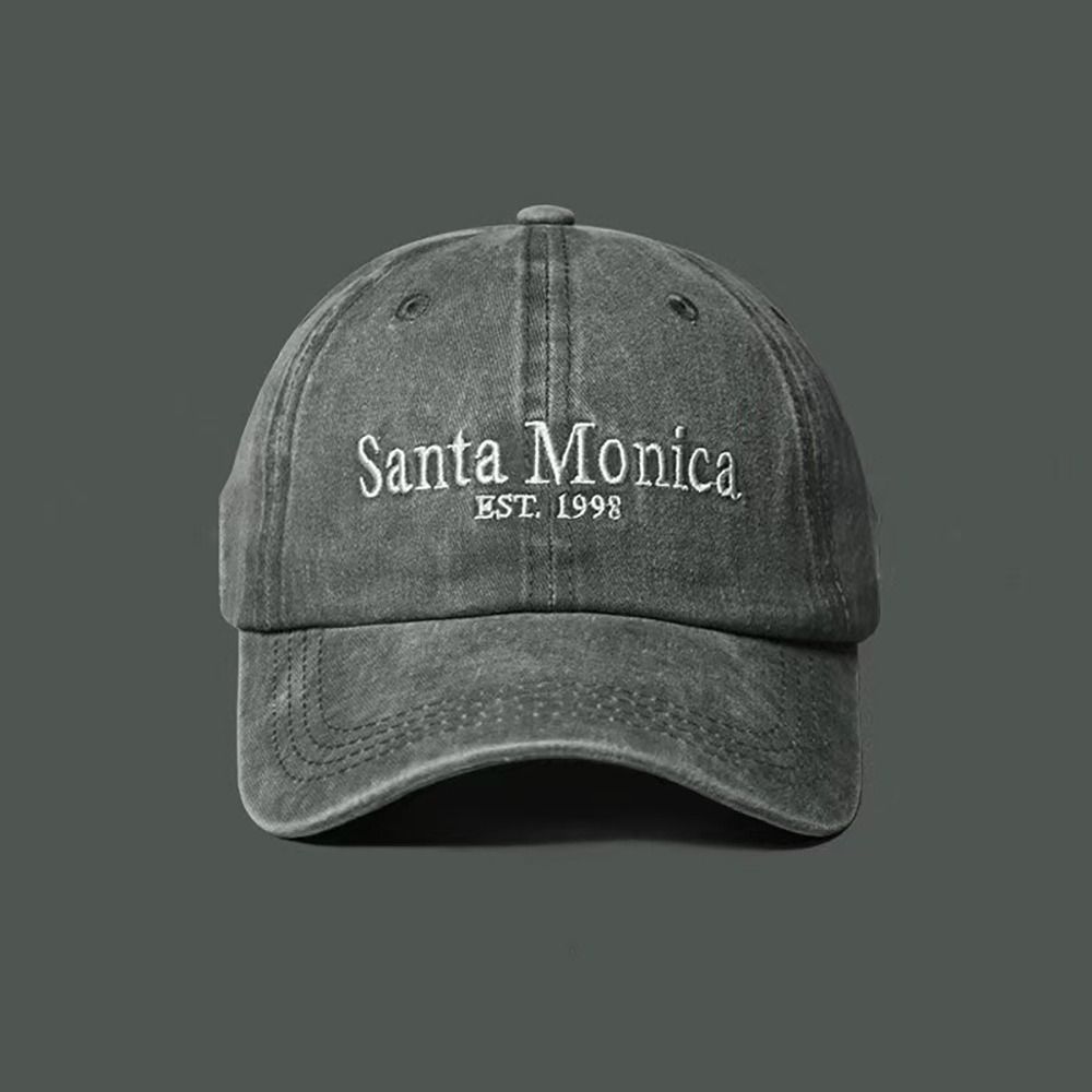 Fashion Letter Embroidered Baseball Cap INS Style Sports Outdoor Peaked Hat Sun Protection Hip Hop Hat Couples Sun Hat