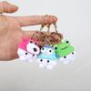 Creative Cute Small Animal Knitting Keychain Pendant Car Bag Decoration Funny Handmade Crochet Doll Ornaments Girls Gifts