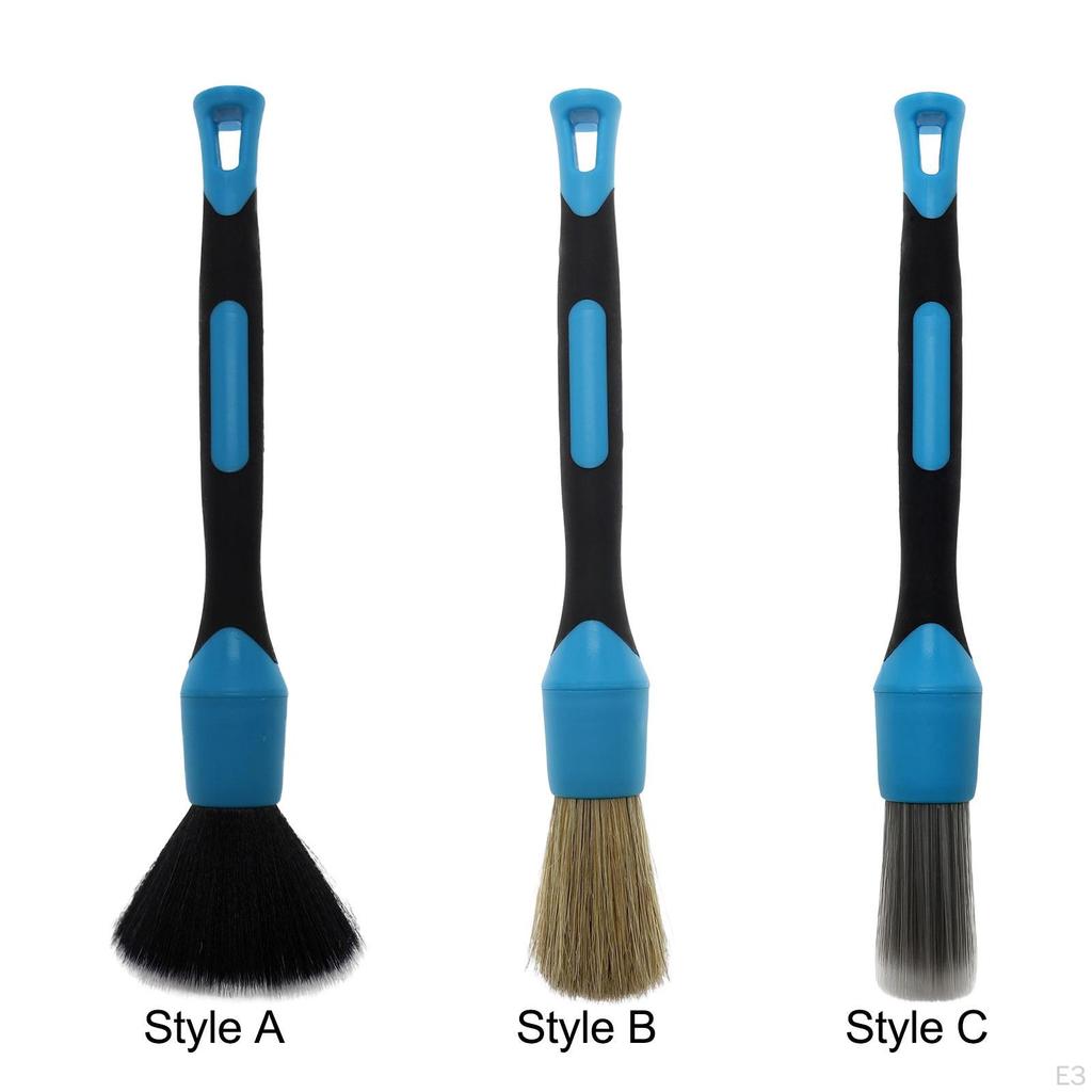 Car Automobile Detailing Brush Easier Storage Comfortable Grip Handy Tool Silicone Wheels Cleaner