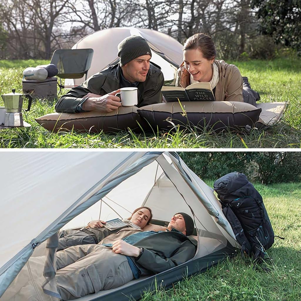 Naturehike Home Camping Outdoor Automatic Inflatable Air Camping High Resilience Foam Multiple Hardness Links 190T Polyester Composite PVC Easy to for