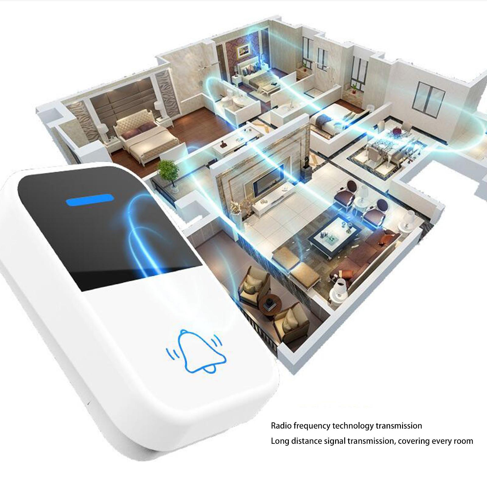 Бытовой беспроводной дверной звонок Беспроводная связь Водонепроницаемый — фото 5