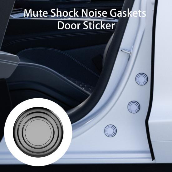 10 stk Bildør Støtfanger beskyttelsesputer Silikon støtdemper Anti-kollisjonspakning for forsegling Lydisolerende bildørbeskytter