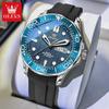 OLEVS Fashion Quartz Watch For Men Business Mens Watches Military Silicone Sports Waterproof Week Date Watch