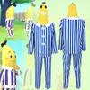 Outfit Cosplay Halloween Unisex Pajamas Banana Man Game Role Play Show Stage