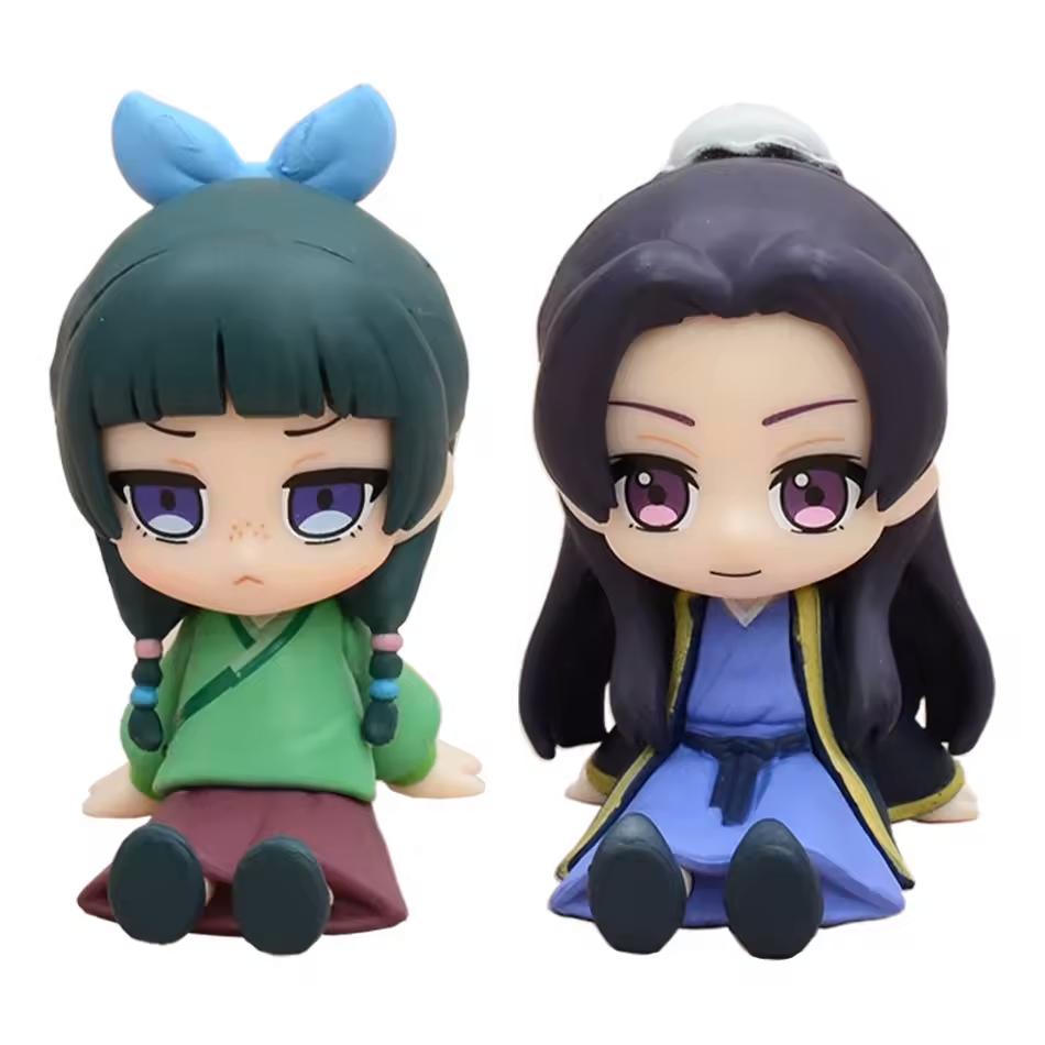 Q Version The Apothecary Diaries Maomao Jinshi Mini Figure Anime Periphery Kawaii Sitting Toys Desktop Car Ornaments Model Gifts