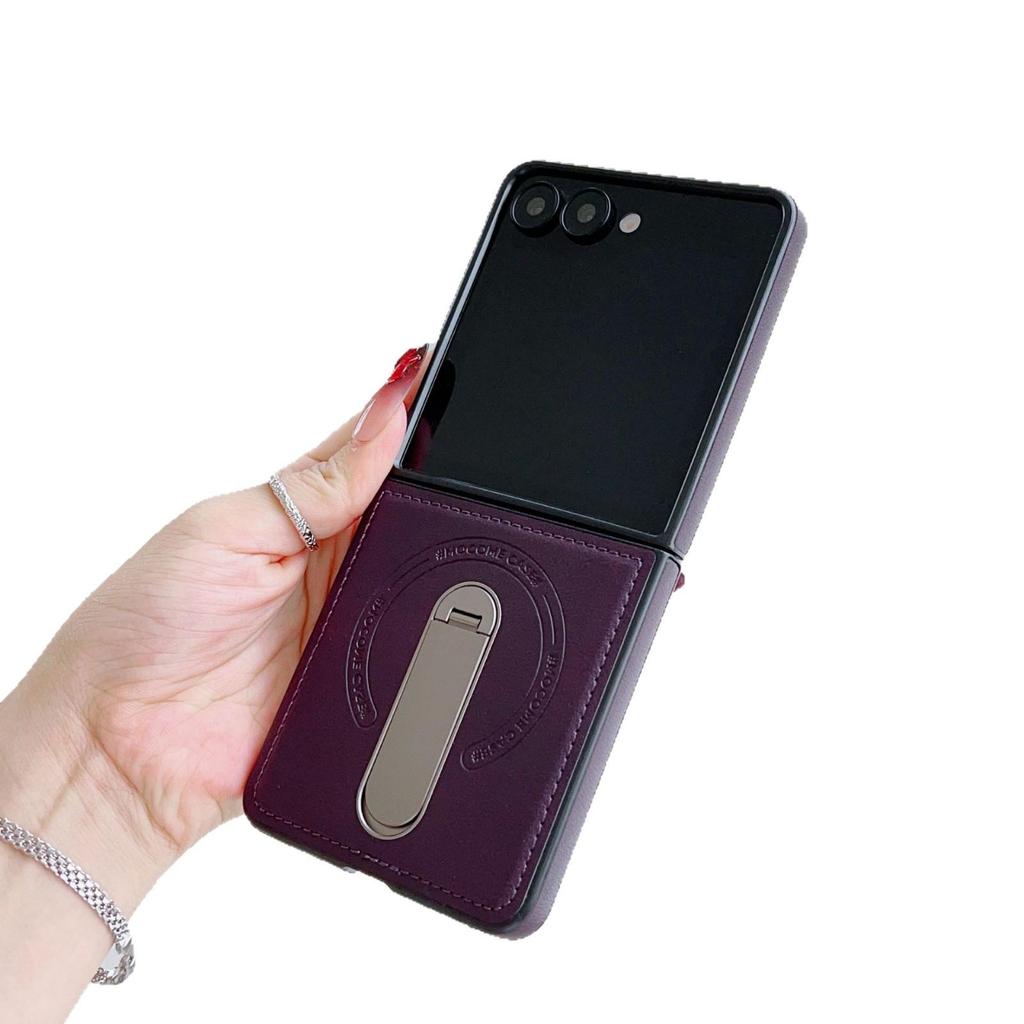 Business Armor Magnetic Stand Case for Samsung Z Flip7/Flip6 - Anti-Drop Protective Cover