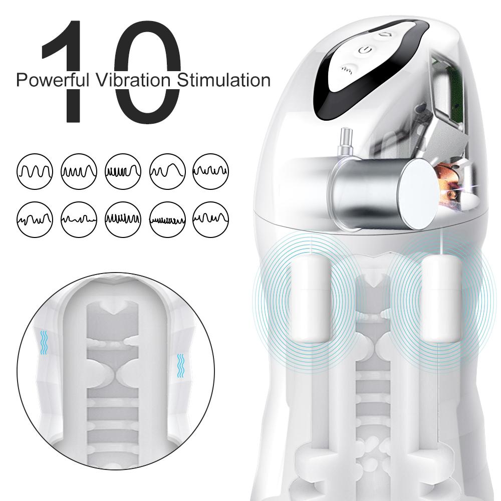 Männlicher Masturbator Cup Luftpumpe Heizung Masturbieren Cup Auto Saugen Smart Echte Pussy Saugen Vigina Masturbation Sexspielzeug für Männer