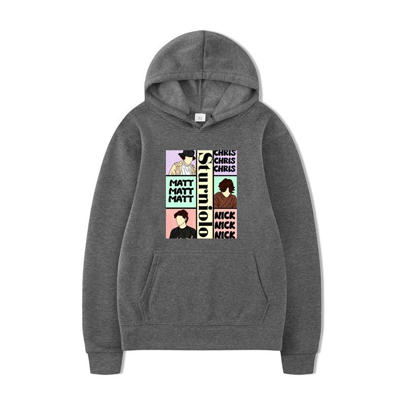 Sturniolo Drillinge Hoodies Herren Damen Kreatives Design Bedruckter Hoodie Marke Y2K Kleidung Vintage Unisex Langarm Pullover