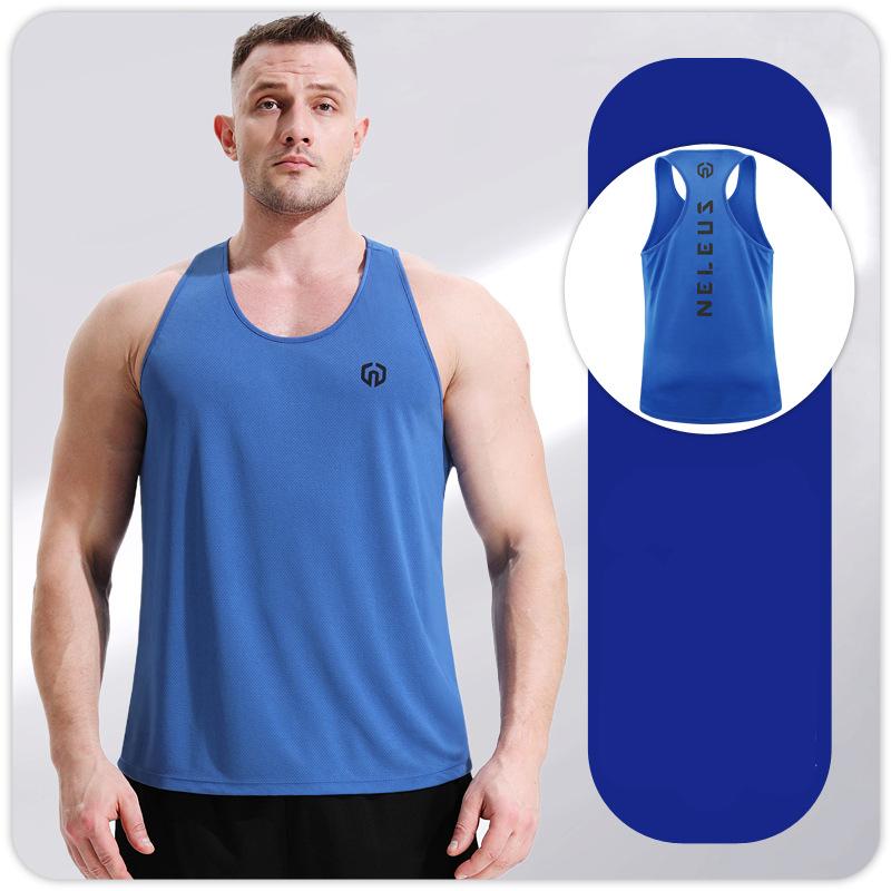 Men's Tank Vest Fitness Sleeveless Shirts Gym Shirt Bodybuilding Mesh Breathable Quick-drying Singlet Workout Running Tops S M L XL XXL 3XL 4XL