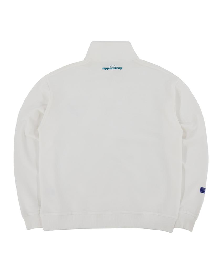 UPPERSTROP [Up9082] Upst Golf Sweat Half-Zip Ivory