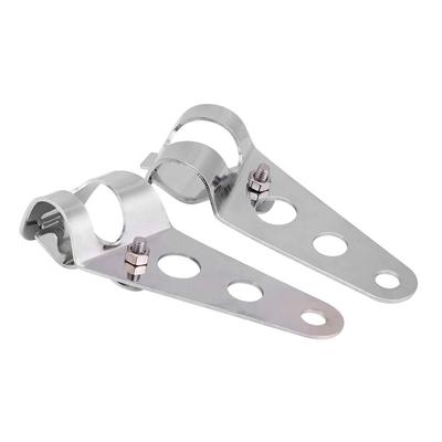 Motorcycle Headlight Mounting Headlamp Clamp for Fork Tubes Metal Exterior Parts Light Mounting Bracket, Holder, 28mm-34mm, 2-Pack, Material, Bracket,