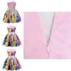 Disney Princess Girl Dress With Bow Knot Cotton Blend For Spring Summer Ages 3 To 8