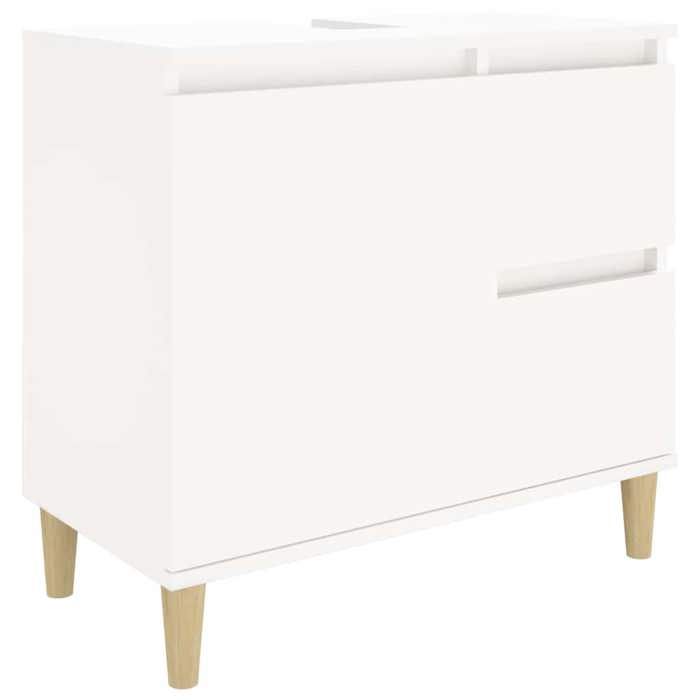 VidaXL Armoire de salle de bain blanc 65x33x60 cm bois d'ingénierie 819820