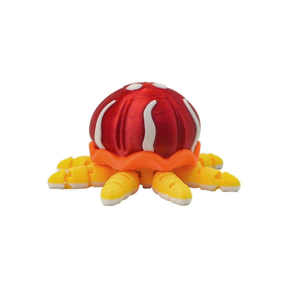 Simulation 3D Printed Jellyfish Toy Multi-Jointed Multi Joint Animal Toys Computer Ornament