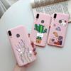 Süße Katzen Kaktus Avocado Herz Hüllen Für Huawei Honor Play Abdeckung Mattes Silikon Handyhülle Für Honor Play COR L29 HonorPlay Fundas