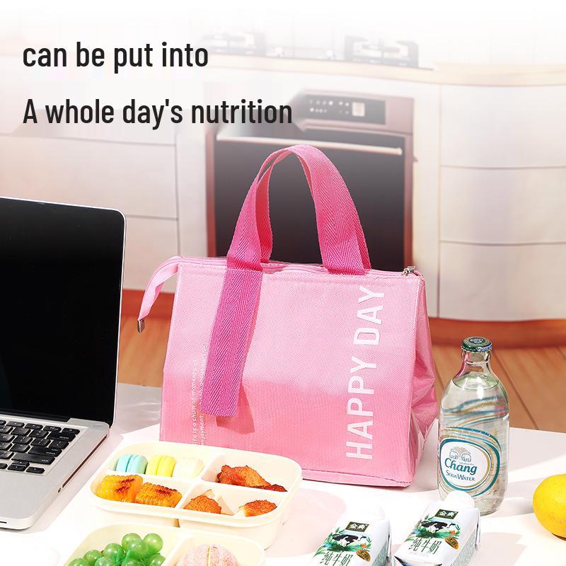 Dopamine Insulated Bento Lunch Bag - Large Capacity for Office, Camping, or Picnic