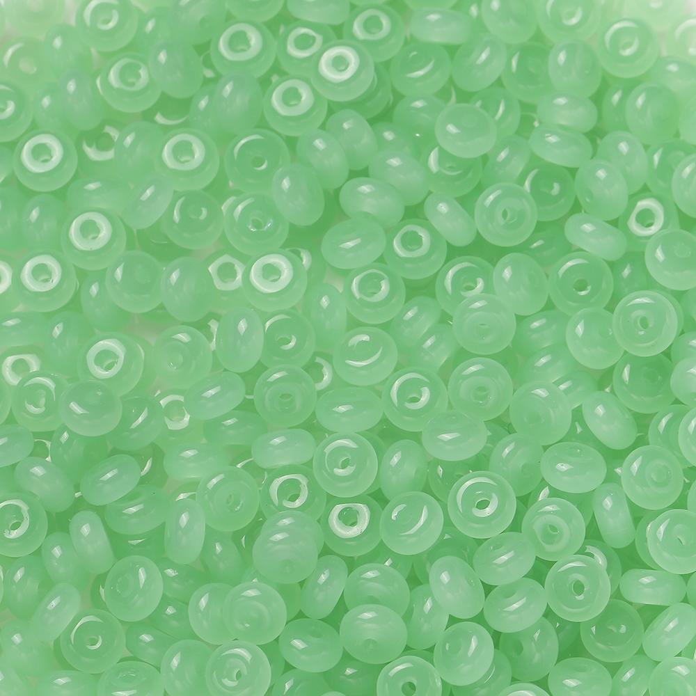 50pcs/Lots Colored Glass Seed Bead Abacus Shape Spacer Loose Beads for DIY Jewelry Making Bracelet Necklace Charms Accessories
