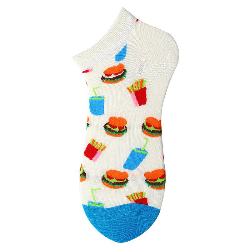 Spring Summer Socks Men Women Sock INS Brand Panda Printed Cotton Socks Europe America Street Short Low Cut Unisex Funny Sox