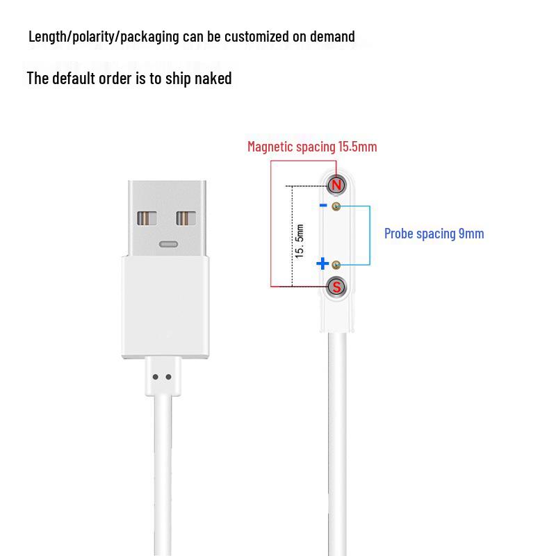 Smartwatch Charging Cable: 4P2P Pin, 2/4 Core, Magnetic Charger