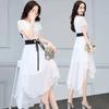 Summer Slim Chiffon Dress Summer New Women's Clothing Korean Version Thin Medium and Long Small Fragrant Skirt Children