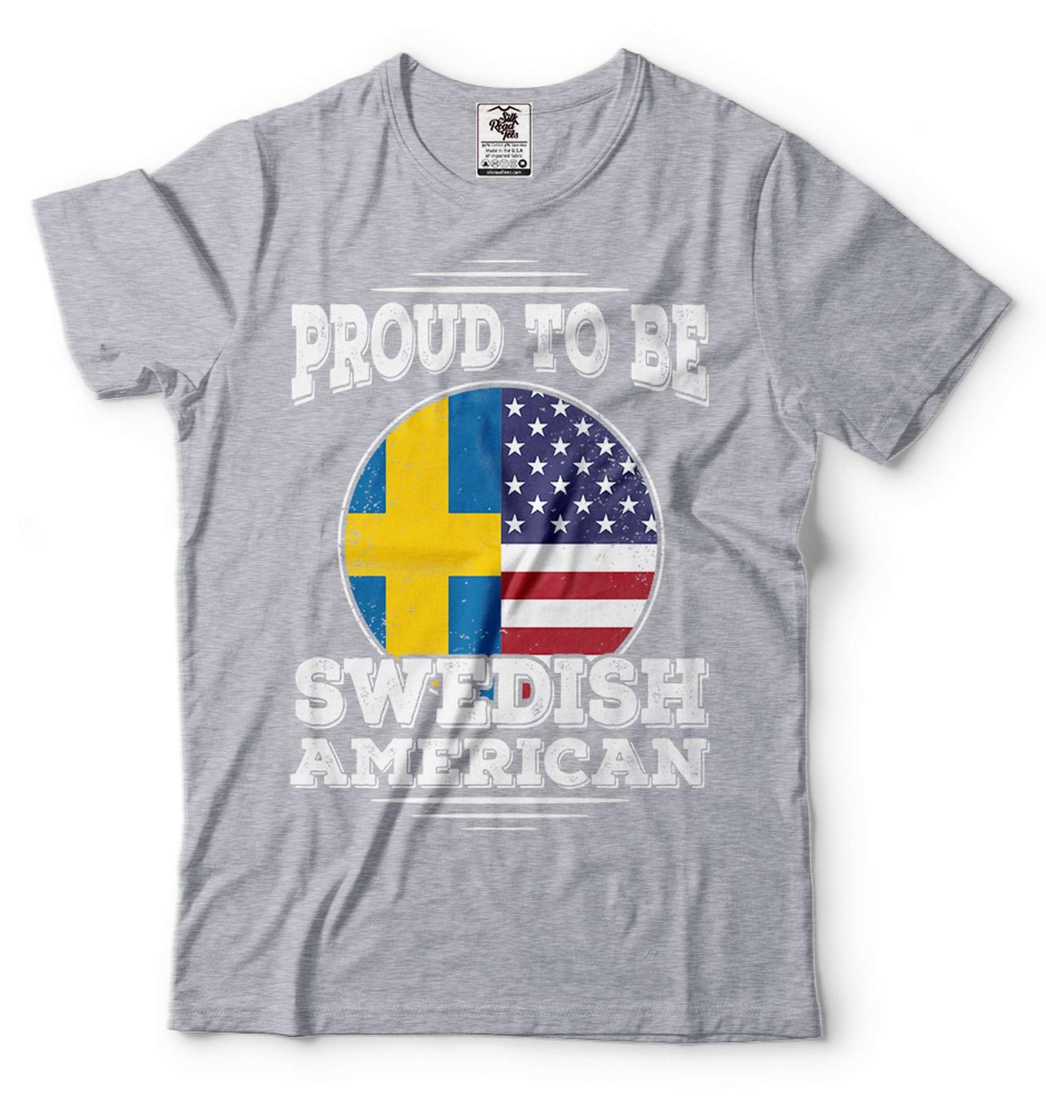 Proud To Be Swedish American Shirt America Sweden Shirt Sweden Patriotic Shirt S