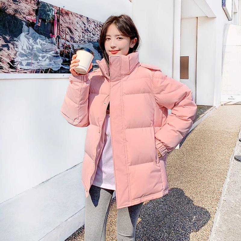 Women's High-End Korean Fashion Down Jacket, Short Style 2025 - Thickened Student Coat for Couples.