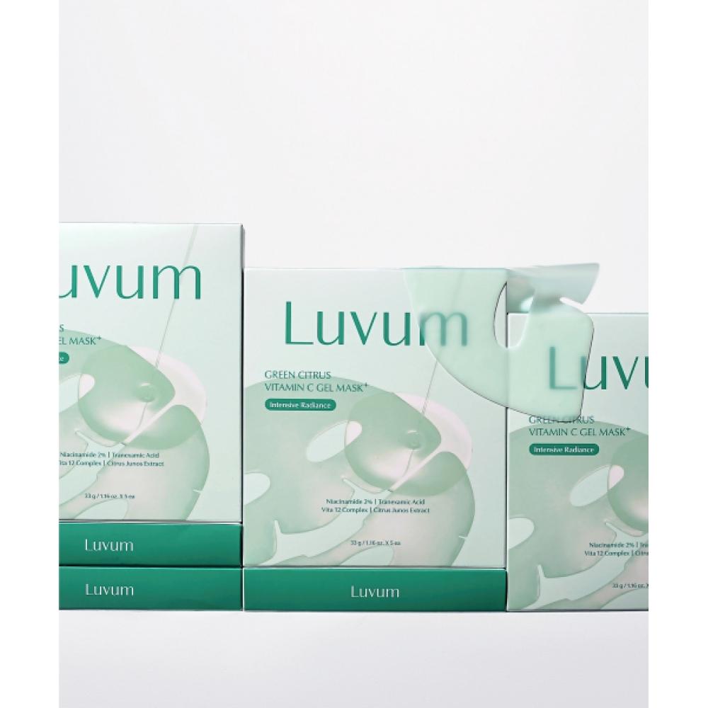 Luvum Green Citrus Vitamin C Gel Mask Plus 5 paCk Of 3 NONE