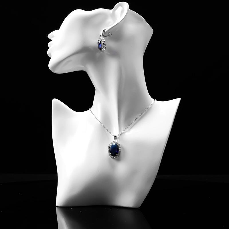 Schmuckset Halskette Ohrring Ring dreiteiliges Set hochwertiger Damenschmuck Mode Pulloverkette