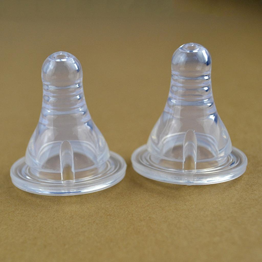 Baby Newborn Feeding Bottle Replacement Silicone Nipple Clear 03M