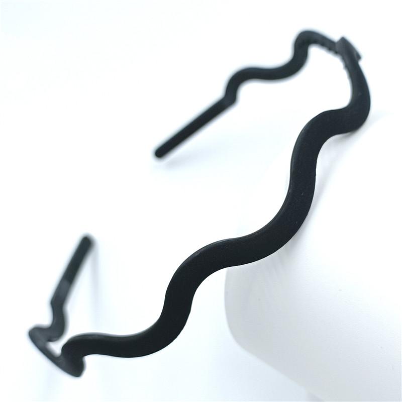 Hair Hoop Bezel Wave All-match Hair Accessories Headband Sweet Fashion Scrub for Women Girl Resin Headwear Wavy Hair Band New Styles  Handmade