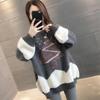 Wishing Tree Christmas Sweater Women's Autumn and Winter New Crew Neck Sweater Pullover Foreign Style Loose and Skinny Knitted Sweater Women