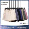 Women's High-Waisted Cotton Linen Shorts - Solid Color, Loose, Lightweight, Three-Point Summer Style