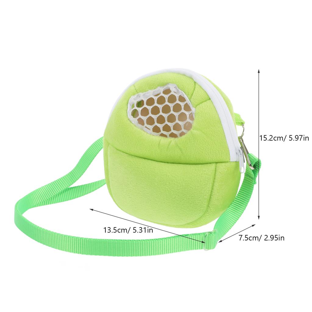 Breathable Hamster Travel Bag with Mesh Ventilation Portable Carrier Pouch for Small Pets Like Rabbit Rat Bunny Commute and Park