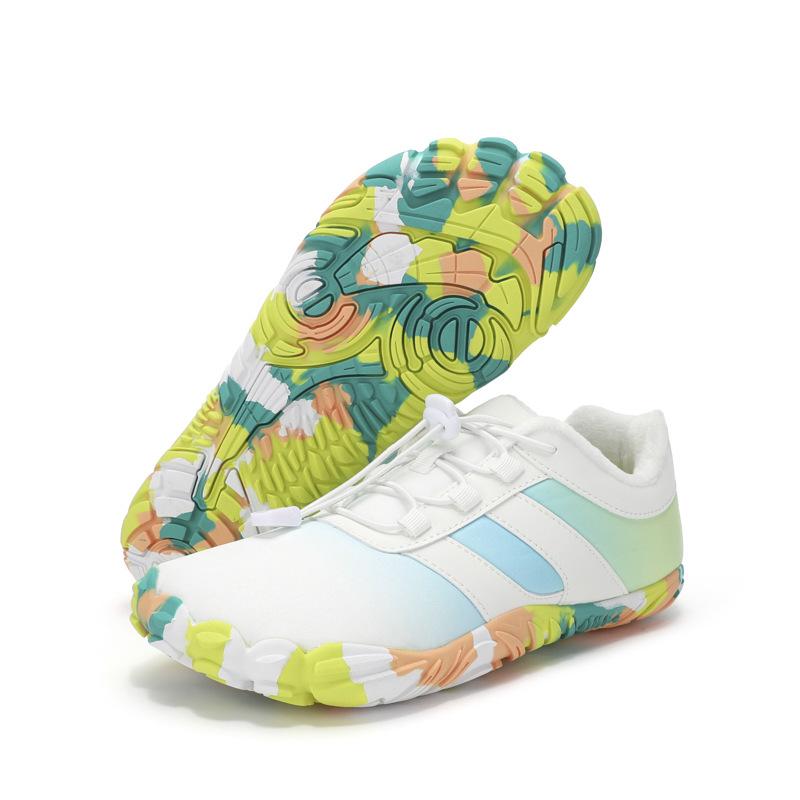 Winter new five-finger warm velvet cotton shoes outdoor sports running light cycling shoes couple shoes