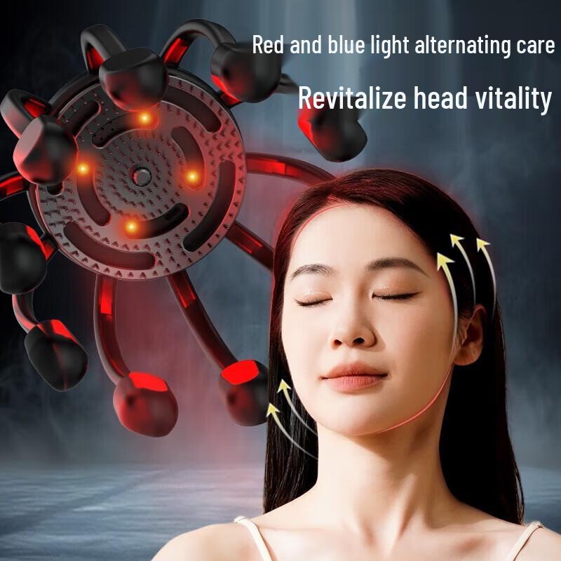 HeZheng 2nd Gen Electric Octopus Head & Scalp Massager CN Plug (adapter Included)