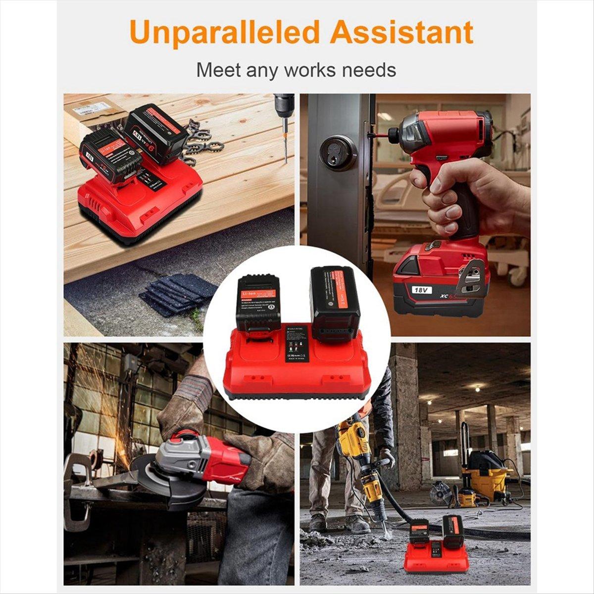 2025 New+ 18V Rapid Charger Replacement for Battery Charger Station 2Ports 48-59-1802 48-59-1812 US Plug China Mainland