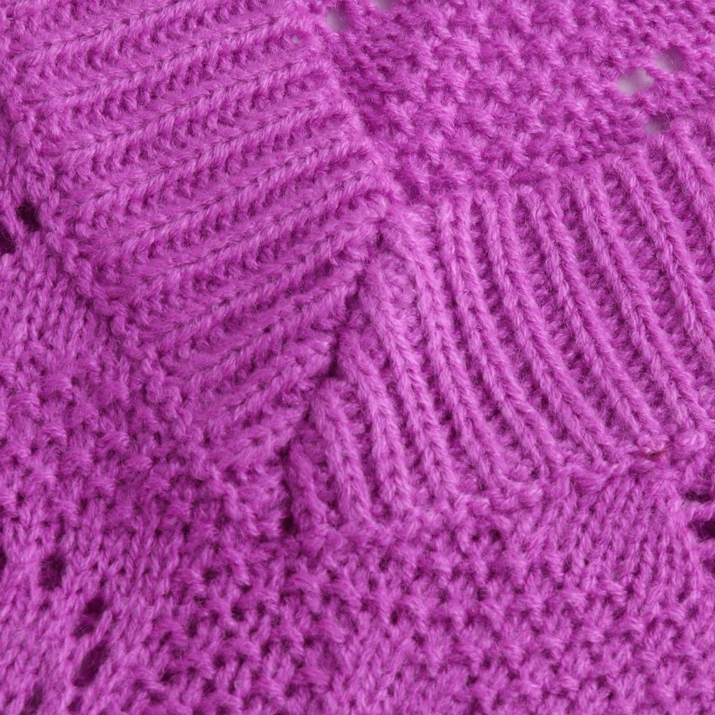 Damen Pullover mit herzförmigem, hohlem V-Ausschnitt und langen Ärmeln, Pulloverbluse, Strickpullover