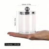 1/2/3pcs Acrylic Qtip Holder Dispenser Storage Box Bathroom Organizer Jars Round Cotton Ball Pad Swab Holder Dispenser Container