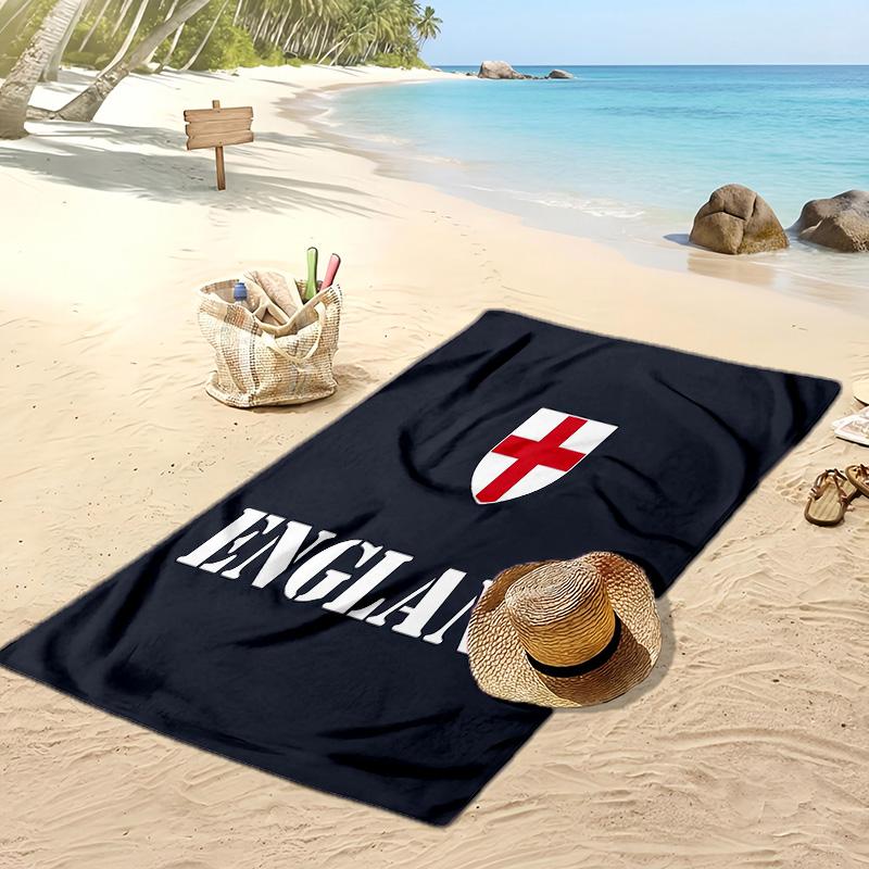 England National Football Team Printed Beach Towel Quick Dry Soft TowelPortable Large Rectangular Beach Blanket for Travel Swimming Pool