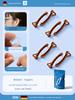 German Silicone Eyeglass Temple Tips to Prevent Ear Chafing, Anti-Slip, Anti-Pain, Anti-Allergy, Replacement Eyeglass Temple Pads for Cycling
