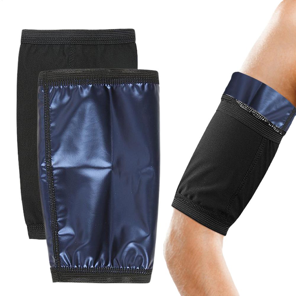 Sauna Sleeve For Fat Arms 2 Piece Adjustable Compression Sleeves Sweat Arm Shaper Bands For Women Men Home Weight Loss Fitness
