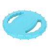 Dog Flying Disc Toy Flexible TPR Squeaky Stress Relief 2 Sides Hollow Design Pet Training Flying Disc for Large Dogs
