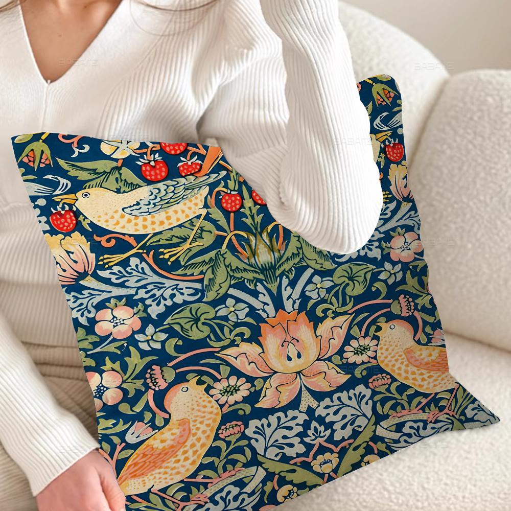 Neutral William Morris Pillow Anime Pillow Sofa Bed Head Pillow Cover Cushion Cover 45x45 Cm Fashion