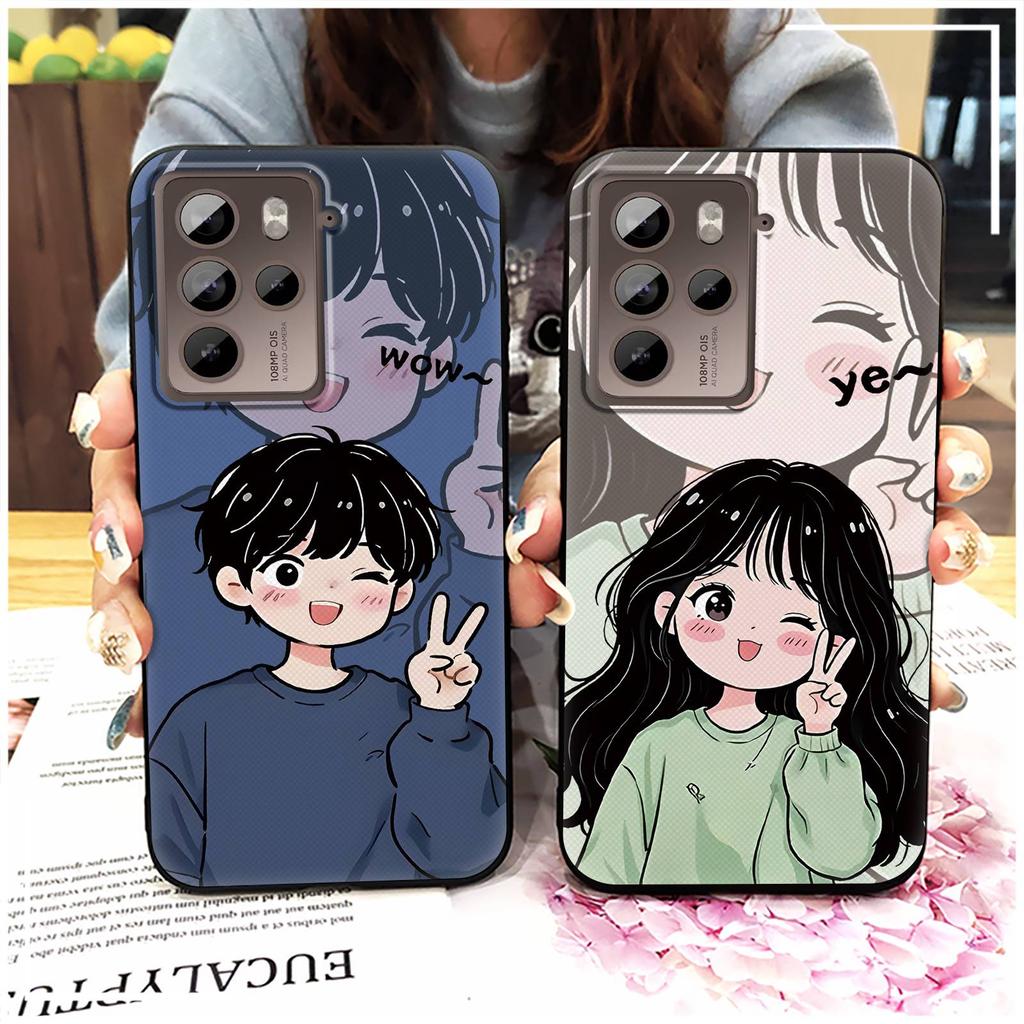 Graffiti TPU Phone Case For HTC U23 Pro/U23 Cute Cartoon Waterproof Dirt-resistant Shockproof Couple Full Wrap Anti-dust