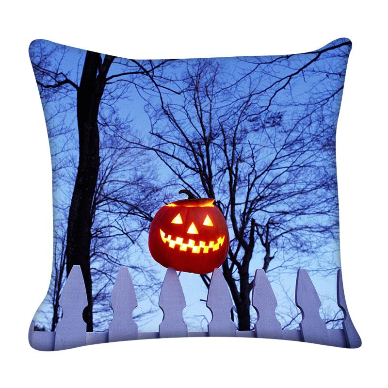 Happy Halloween Pillow Covers Decorative Horror Pumpkin Pillowcase Living Room Sofa Bedroom Pillows Case Decor Home 18x18 Inch