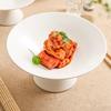Creative Ceramic Plate high foot plate Luxury hotel tray dishes Cold dish plate Festival Fruit Bowl Snack Dessert Bowl tableware