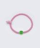 Bonbeau Aloha Color Acrylic Ball Bracelet Color Smile And Flower Charm Point Acrylic Ball Bracelet