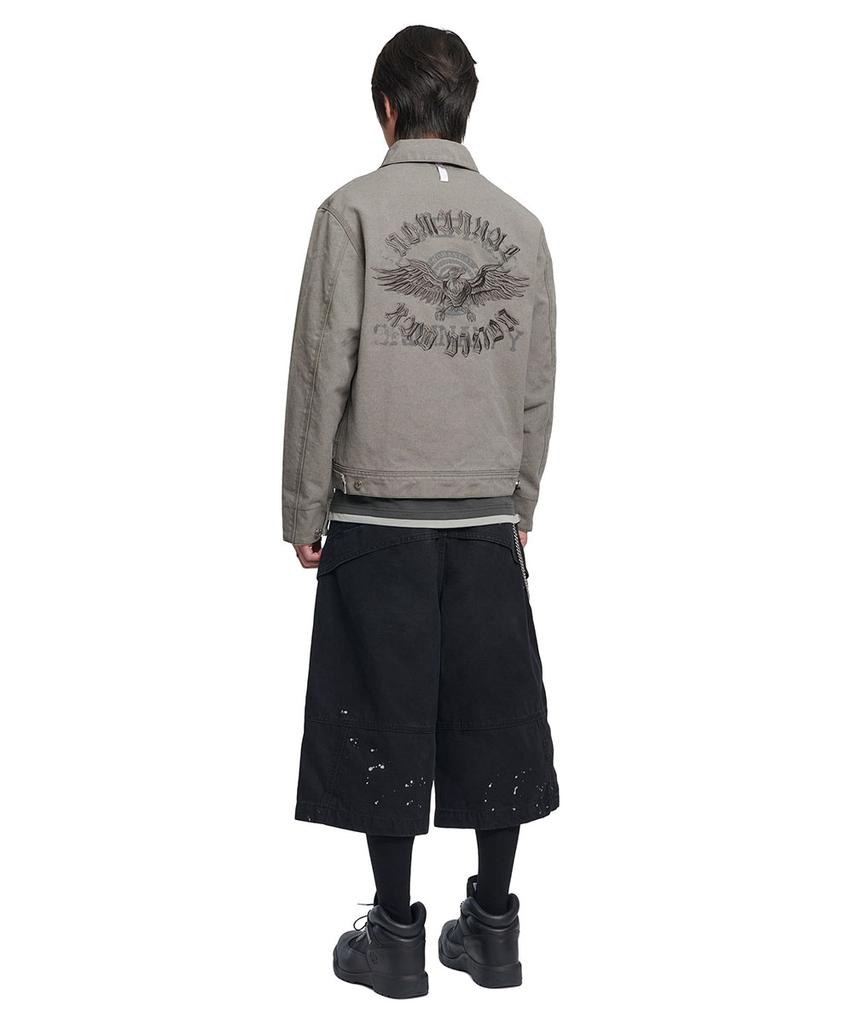 Nomanual E.S Washed Work Jacket - Washed Gray