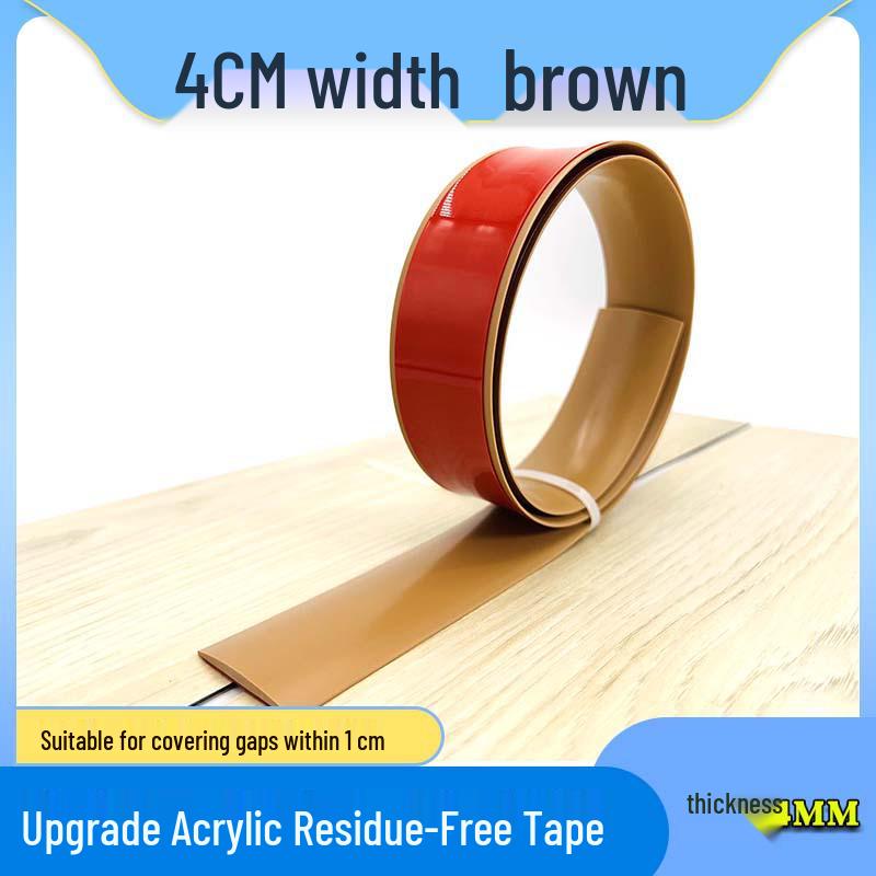 Self-Adhesive Wood Floor Trim Strip - Glue-Free Edge Divider for Doorway and Threshold Decoration